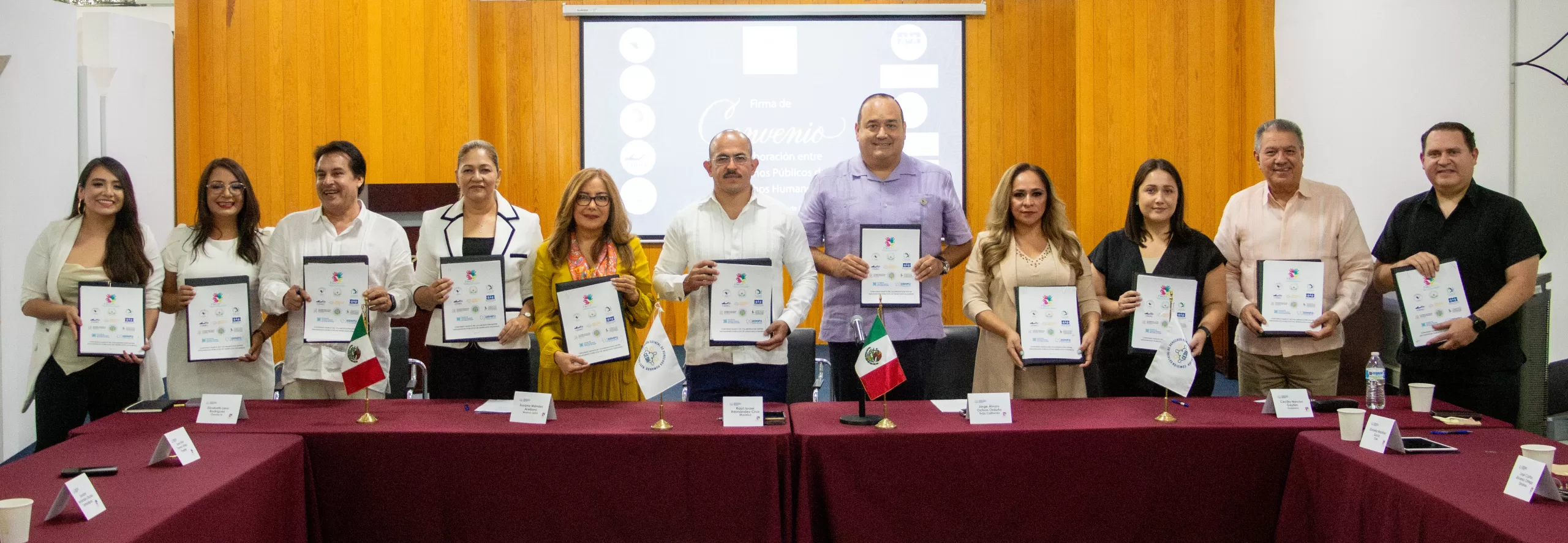 Para atender migración nacional, signan DDHPO y Comisiones Estatales de DDHH de la Zona Norte del país convenio de colaboración